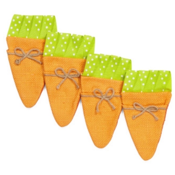 Isaac Mizrahi Set Of 4 Carrot Utensil Holders, Orange, NWT - Picture 1 of 4
